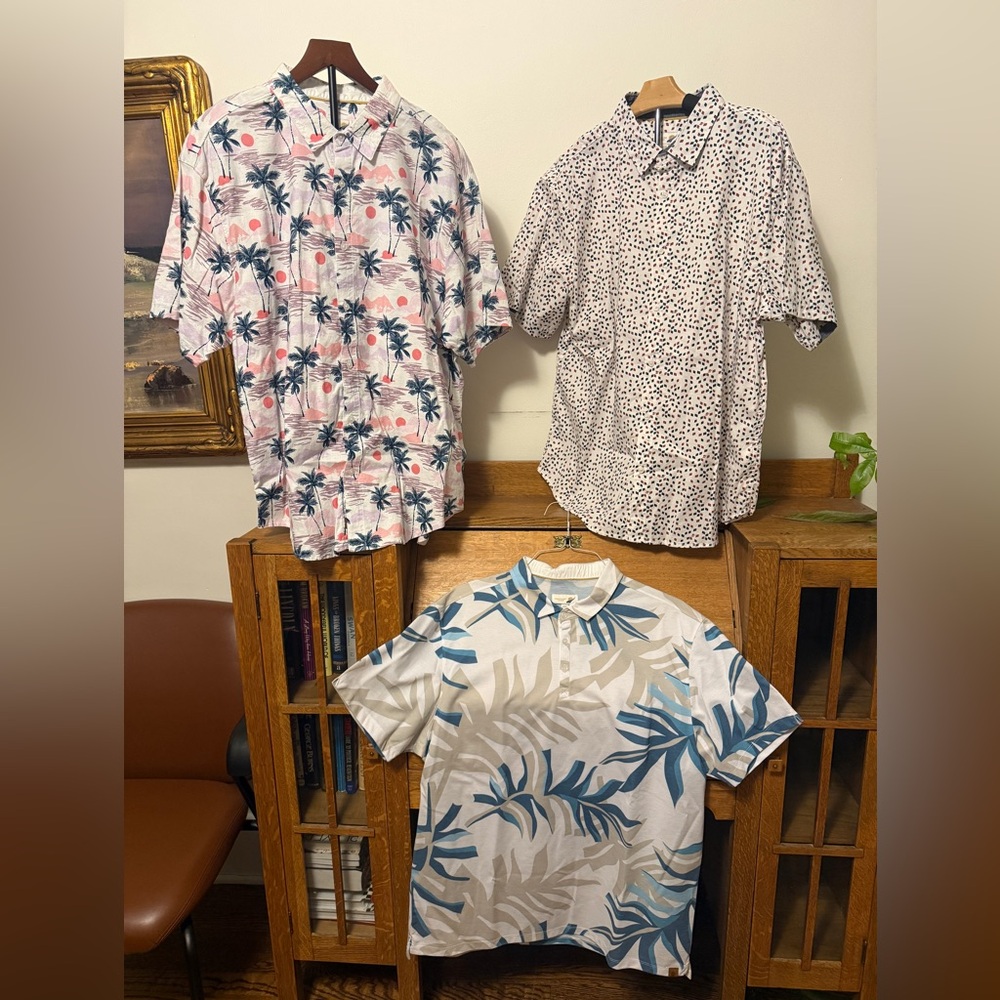 Three Fundamental Coast XXL Men’s Shirts, Perfect
